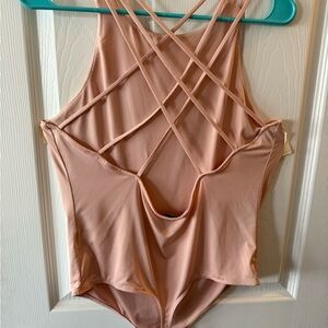 Express blush Strappy Bodysuit